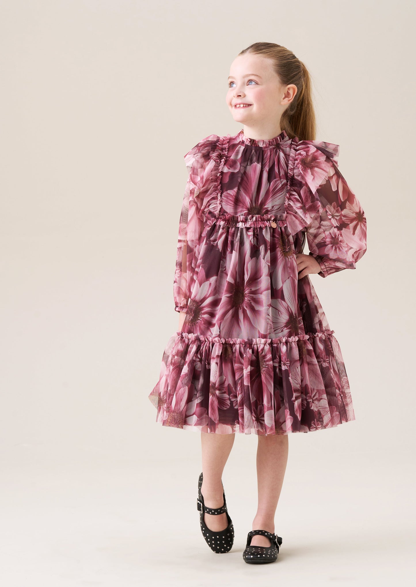 Estella Floral Mesh Dress