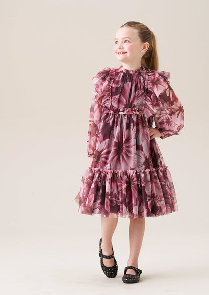 Estella Floral Mesh Dress