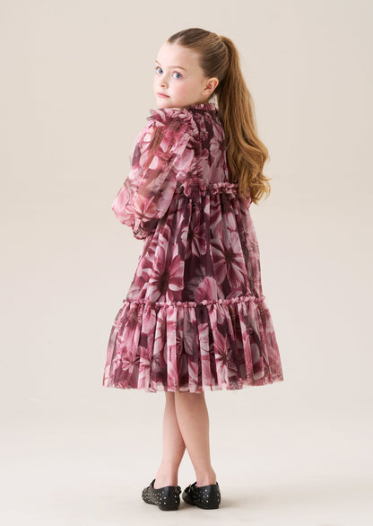 Estella Floral Mesh Dress