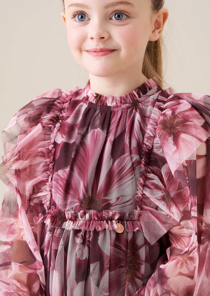 Estella Floral Mesh Dress