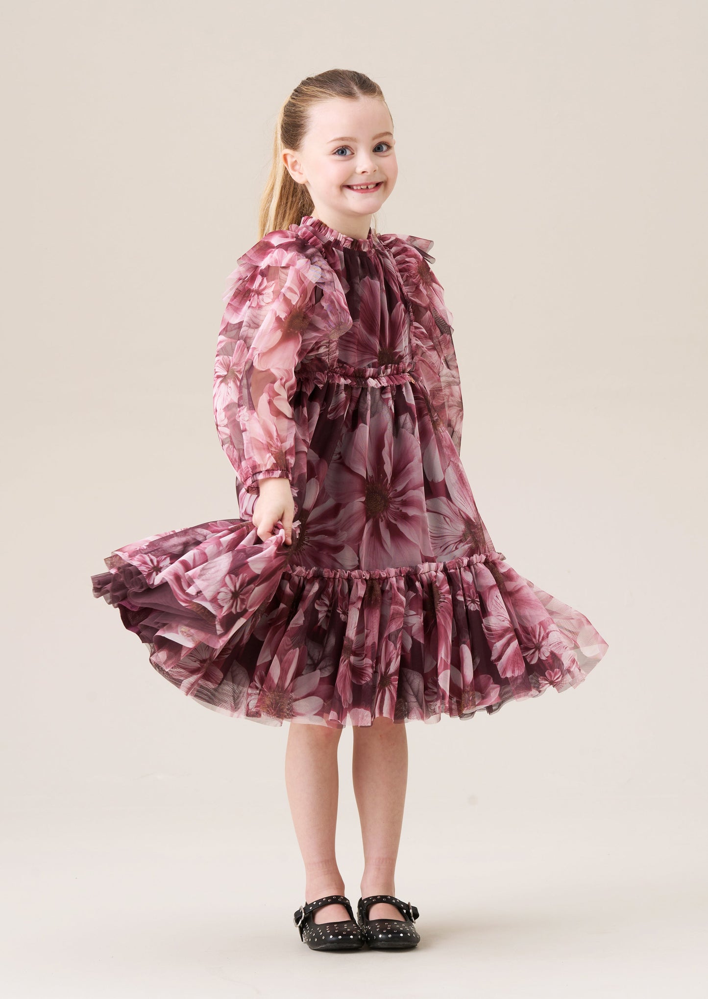 Estella Floral Mesh Dress