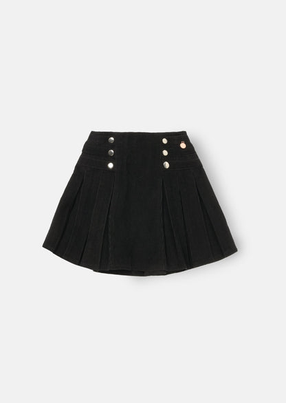 Lucile Cord Pleated Skirt