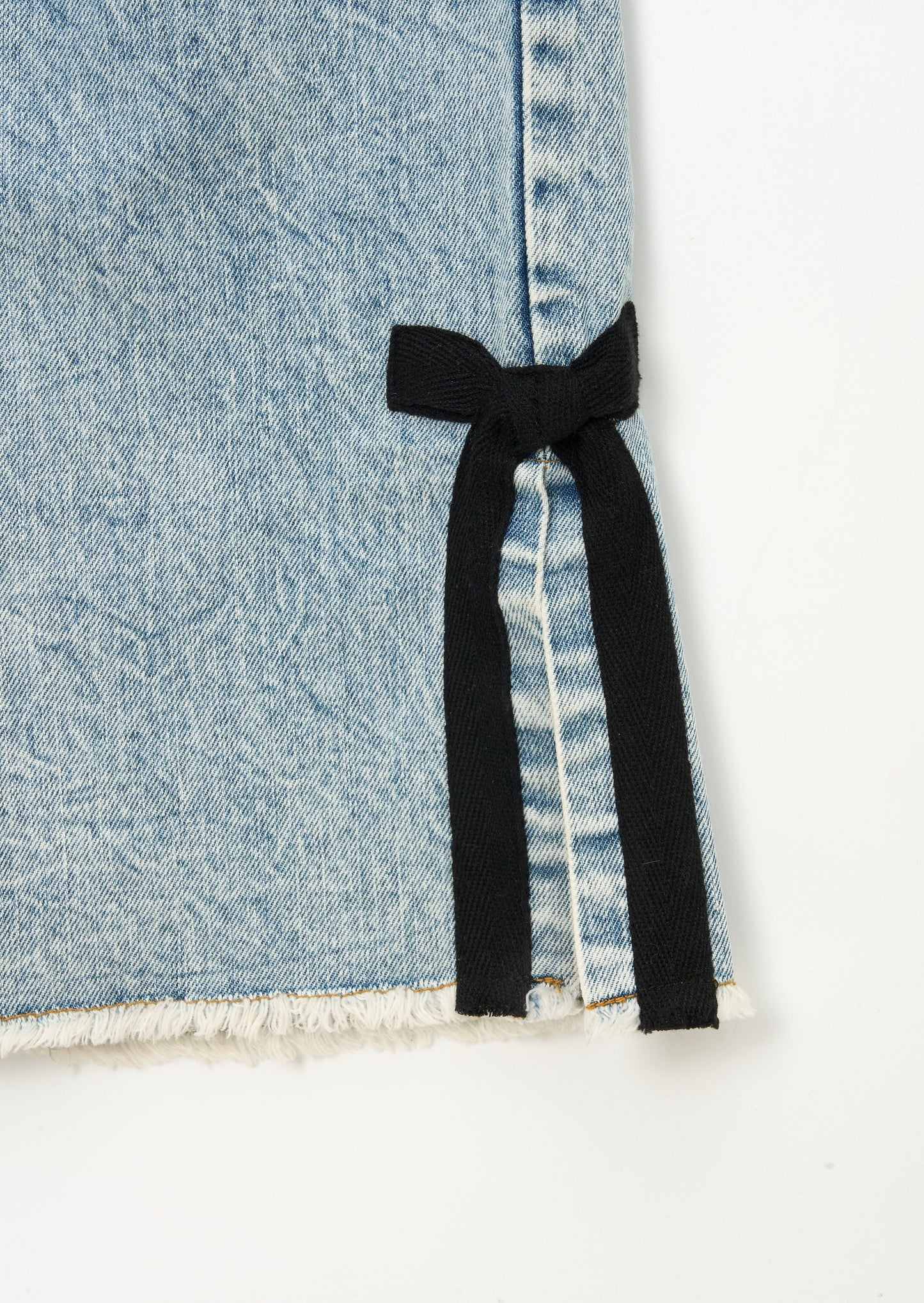 Lena Bow Detail Straight Leg Jean