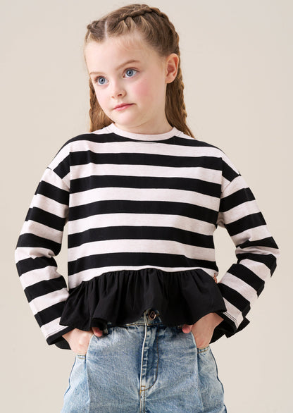 Marley Stripe Peplum Tee