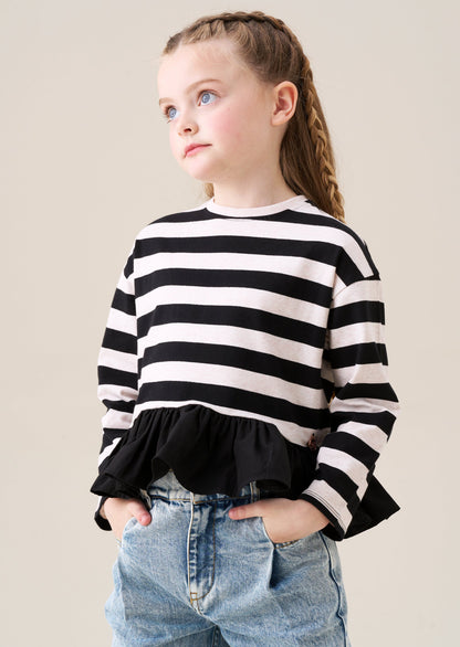 Marley Stripe Peplum Tee