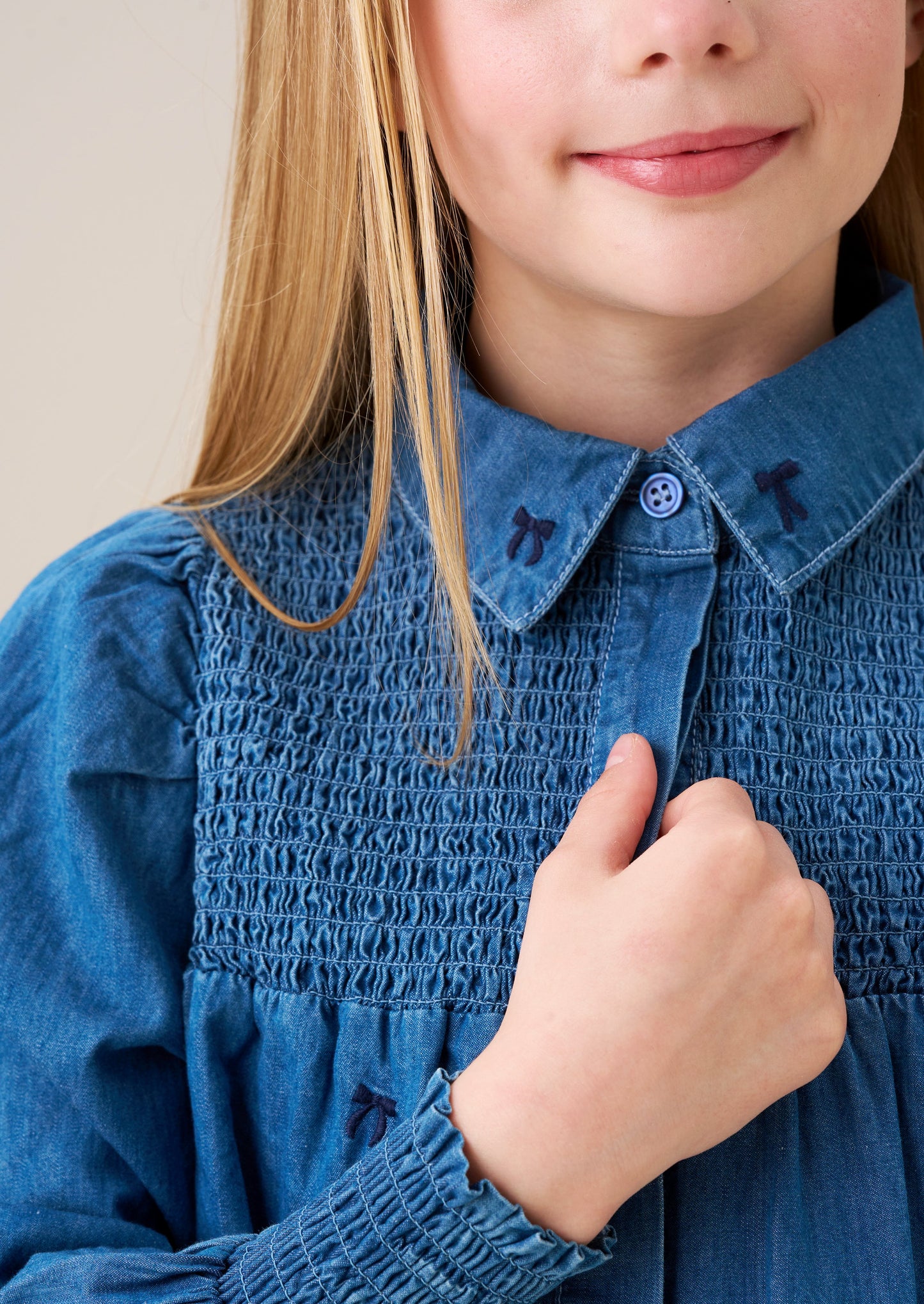 Myla Embroidered Denim Shirt