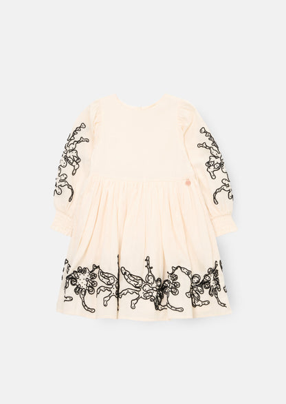 Reyna Embroidered Balloon Sleeve Dress