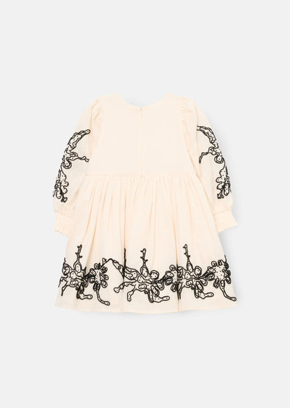 Reyna Embroidered Balloon Sleeve Dress