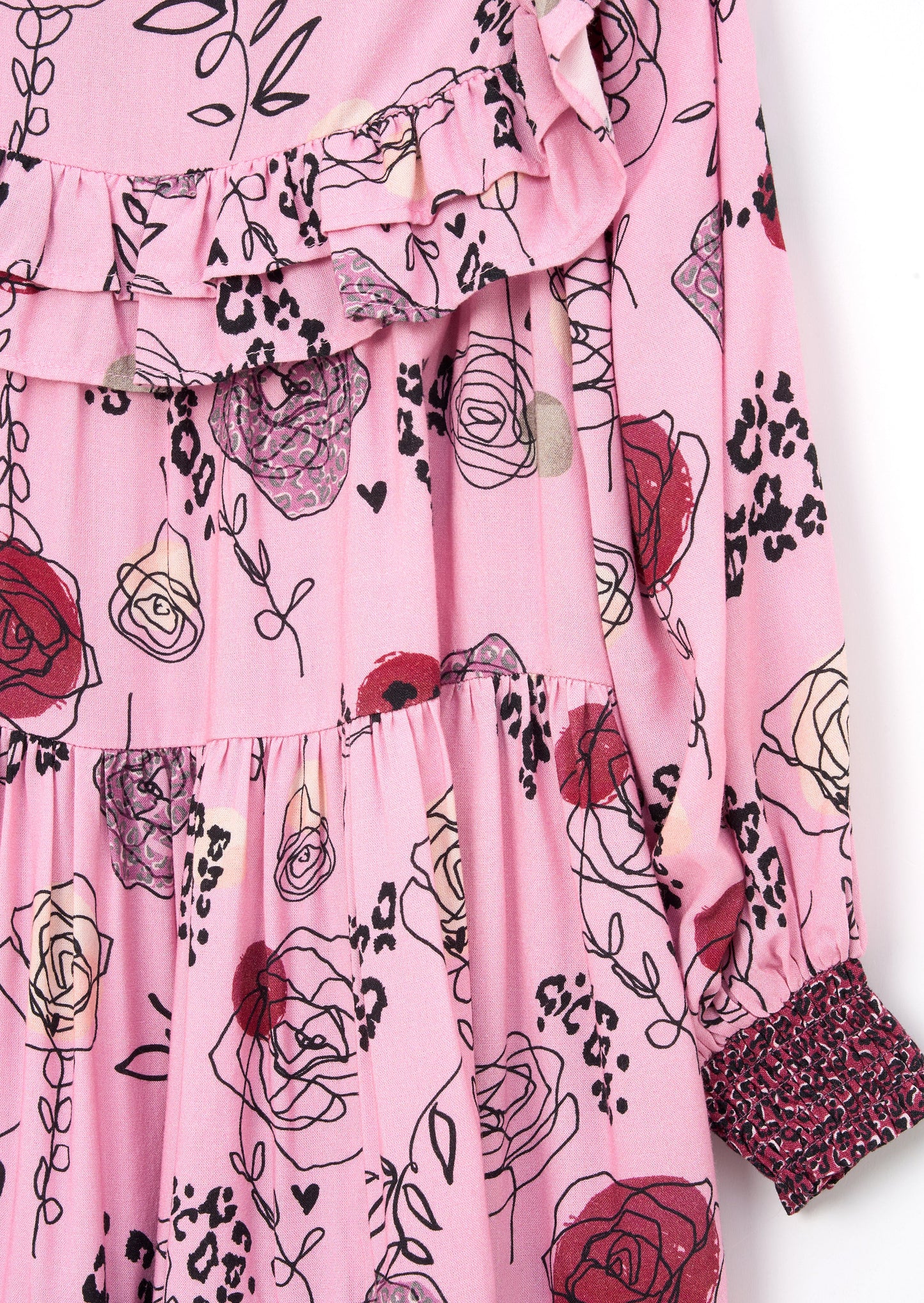 Lyra Frill Print Dress