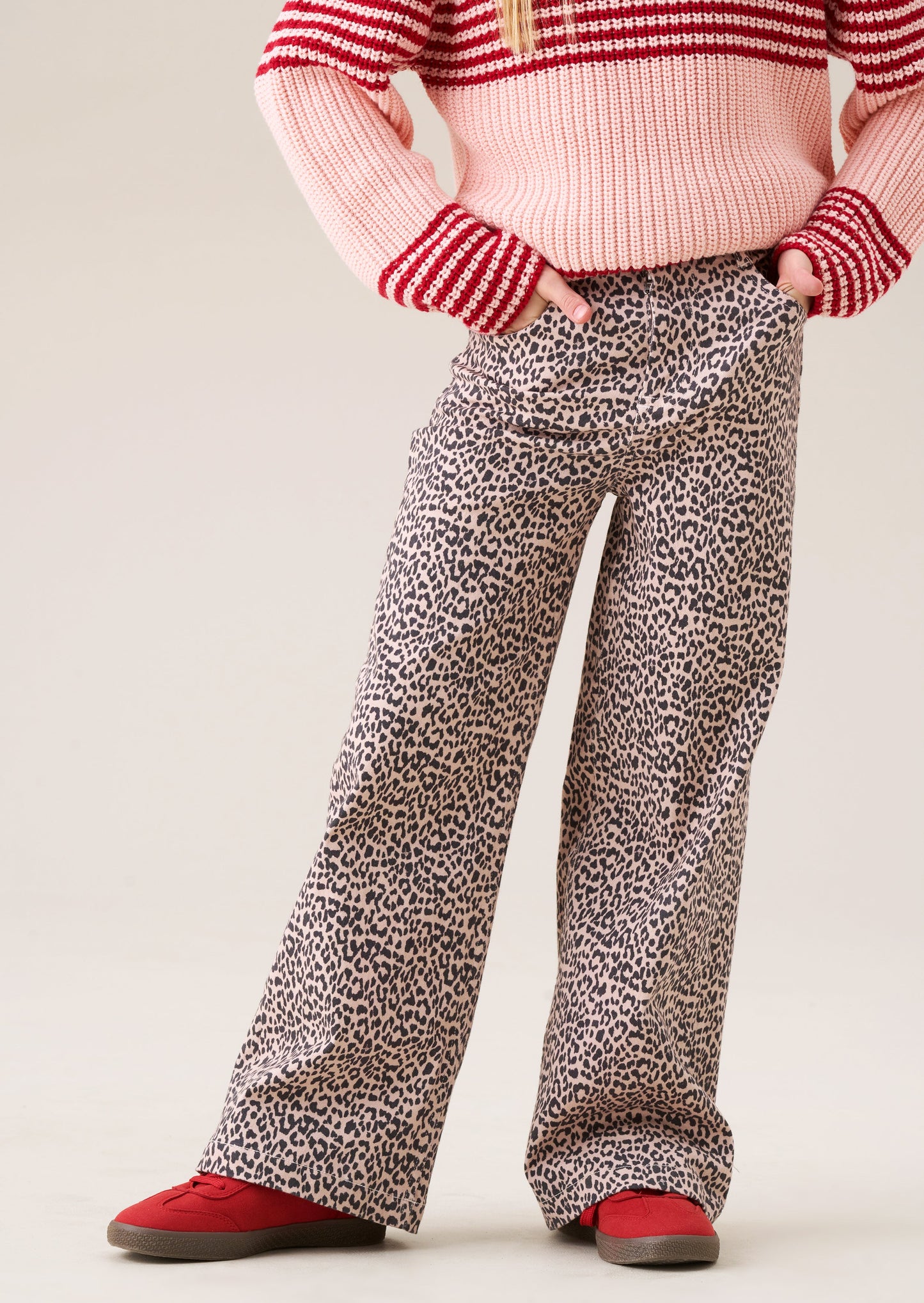 Danni Heart Pocket Leopard Jean