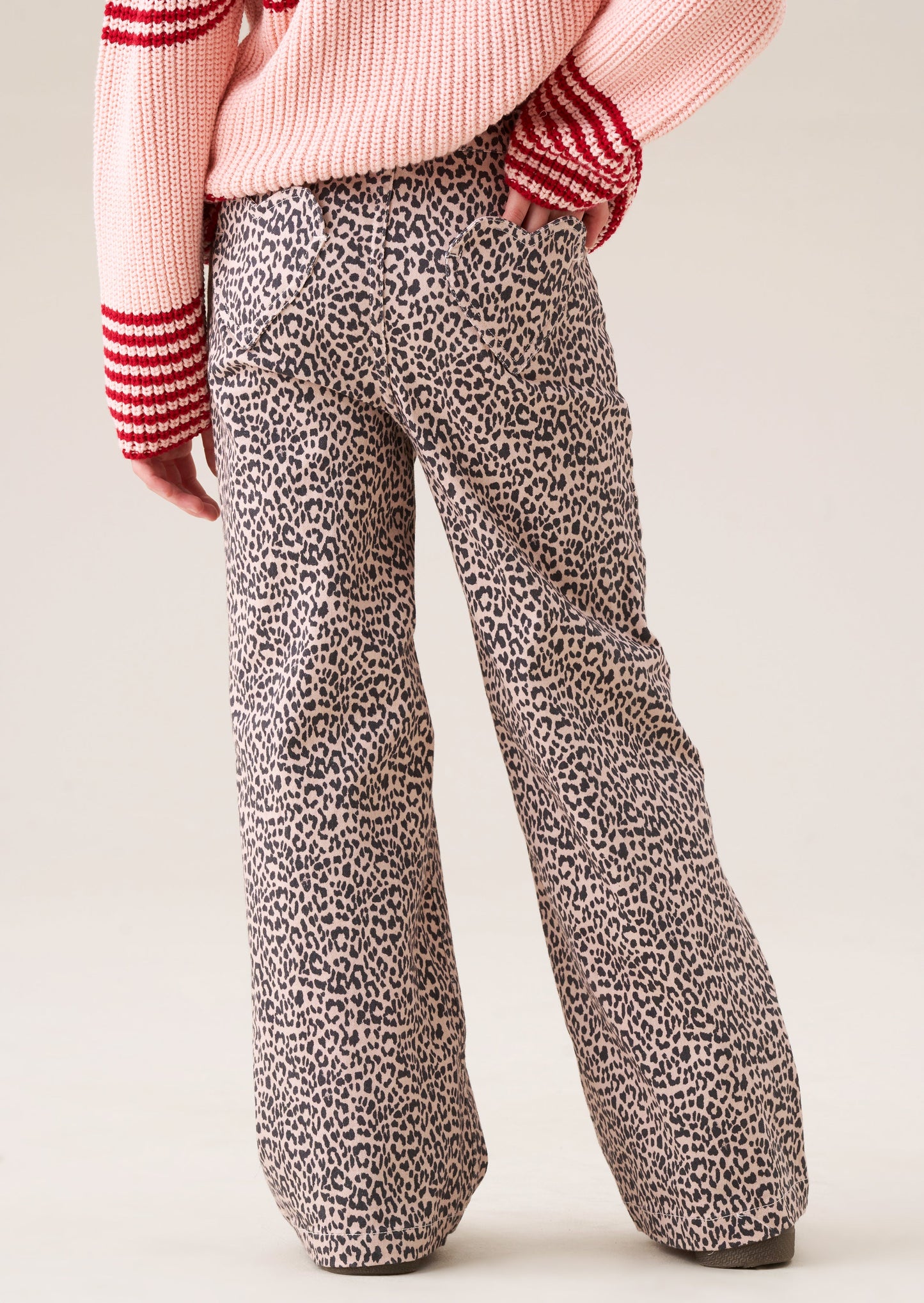Danni Heart Pocket Leopard Jean