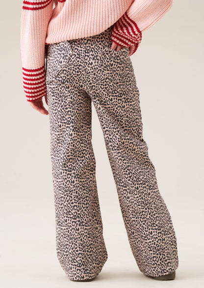 Danni Heart Pocket Leopard Jean