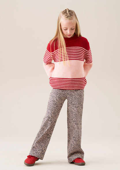 Danni Heart Pocket Leopard Jean