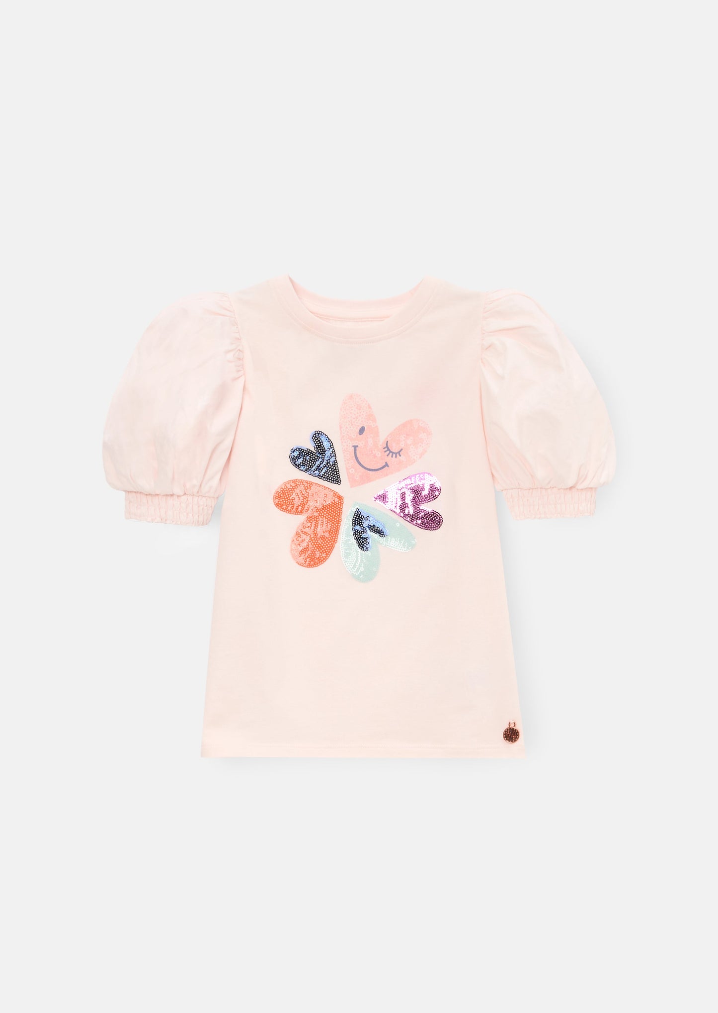 Heidi Sequin Embellished Puff Sleeve Tee