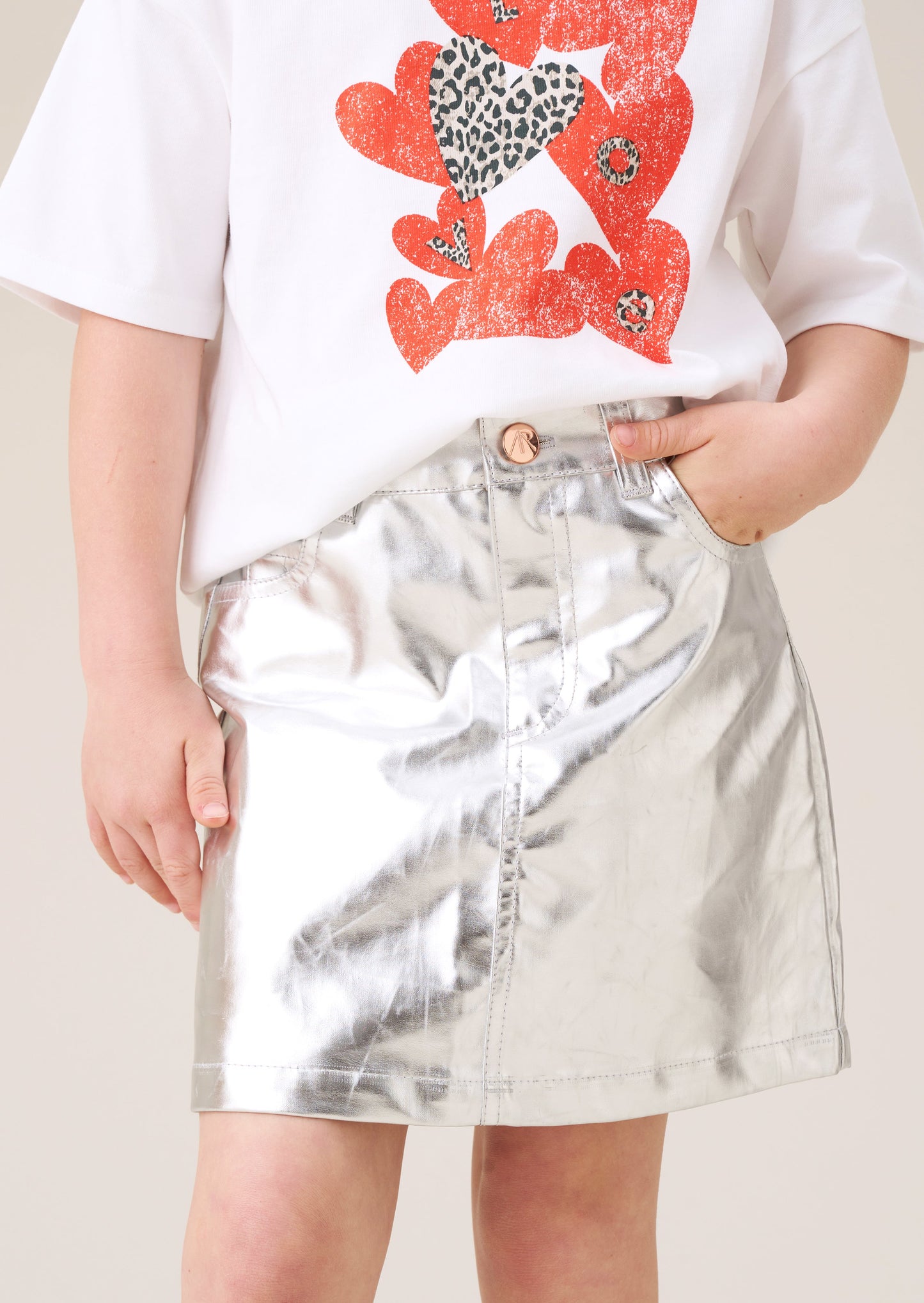 Mallory Metallic Mini Skirt