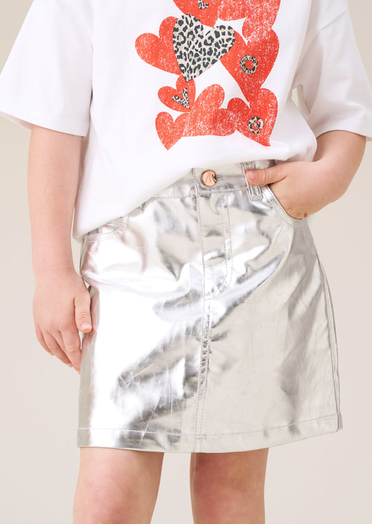 Mallory Metallic Mini Skirt