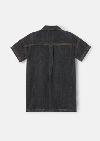 Zeta Gem Embellished Denim Dress