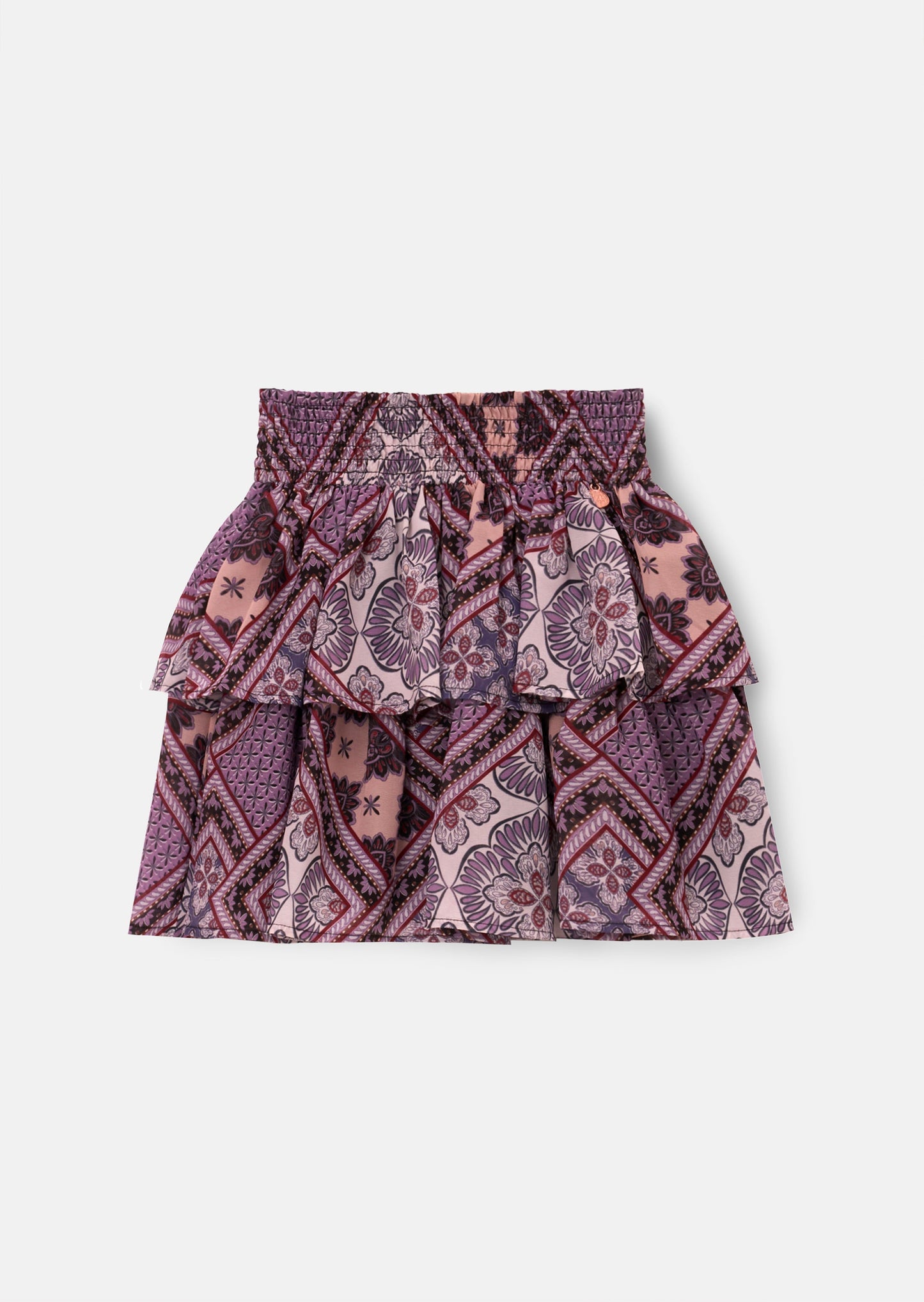 Adrienne Tiered Boho Print Skirt