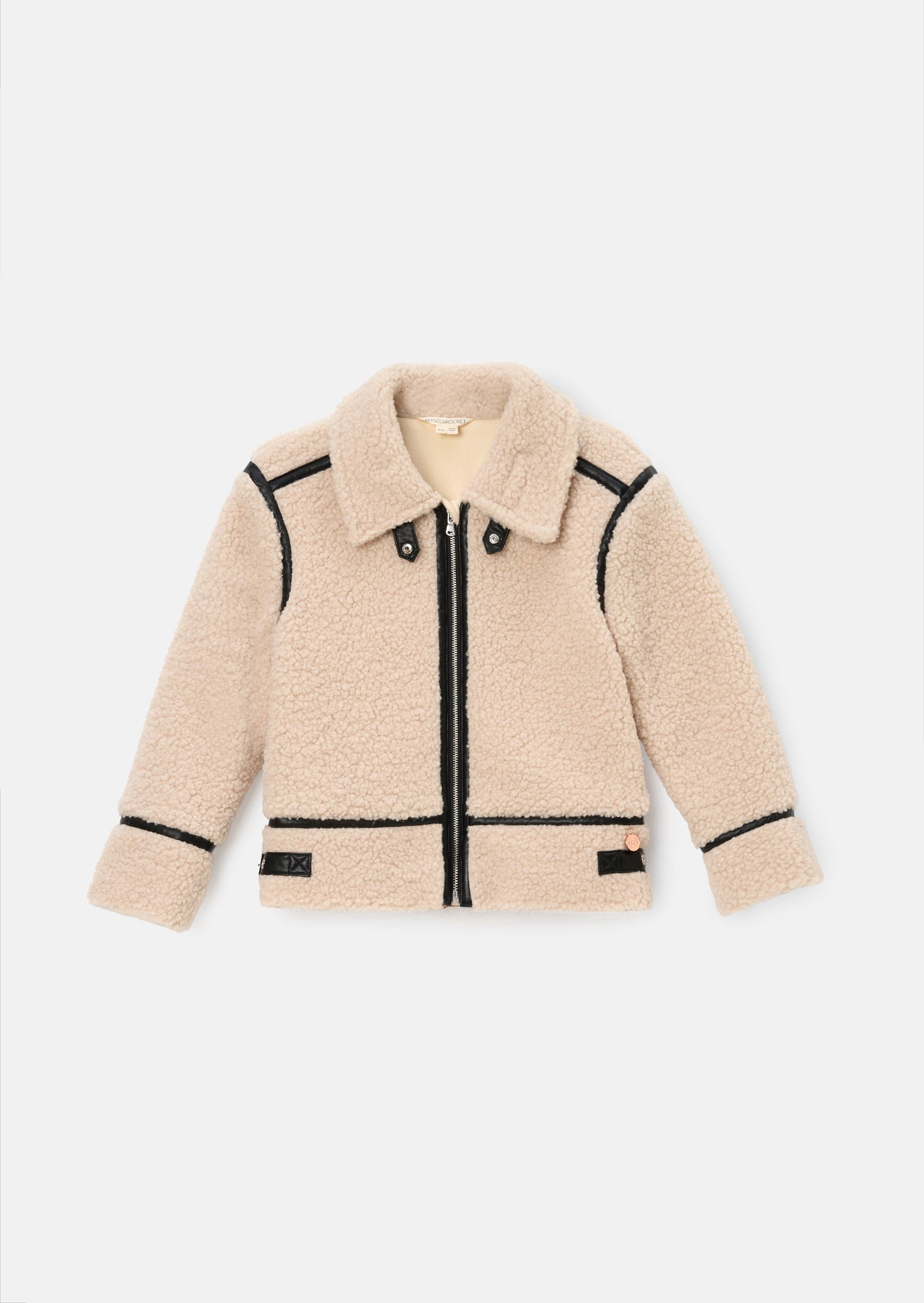 Charlie Sherpa Leather Trim Jacket