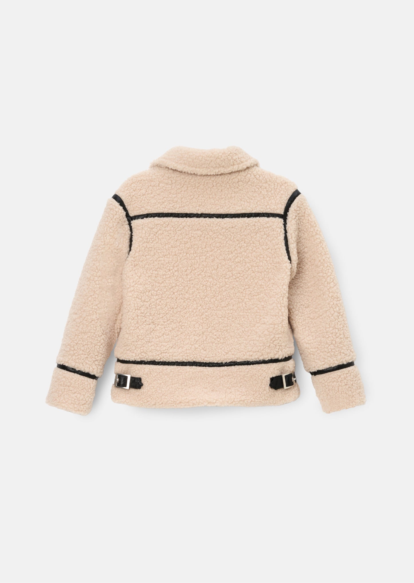 Charlie Sherpa Leather Trim Jacket