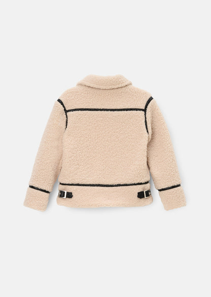 Charlie Sherpa Leather Trim Jacket