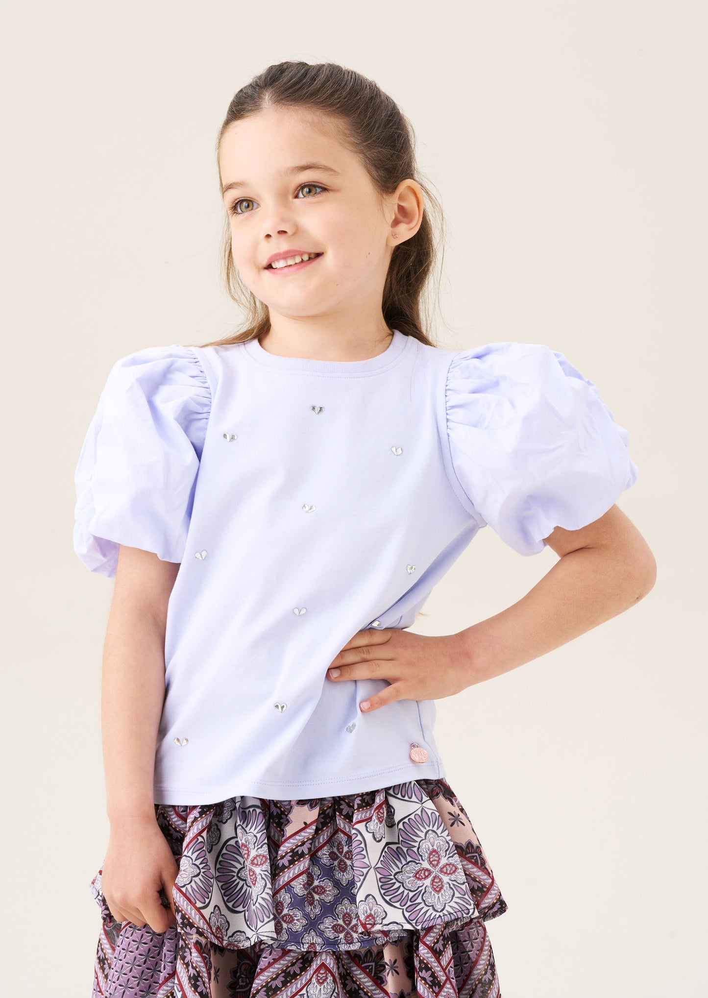 Anya Diamonte Puff Sleeve Tee