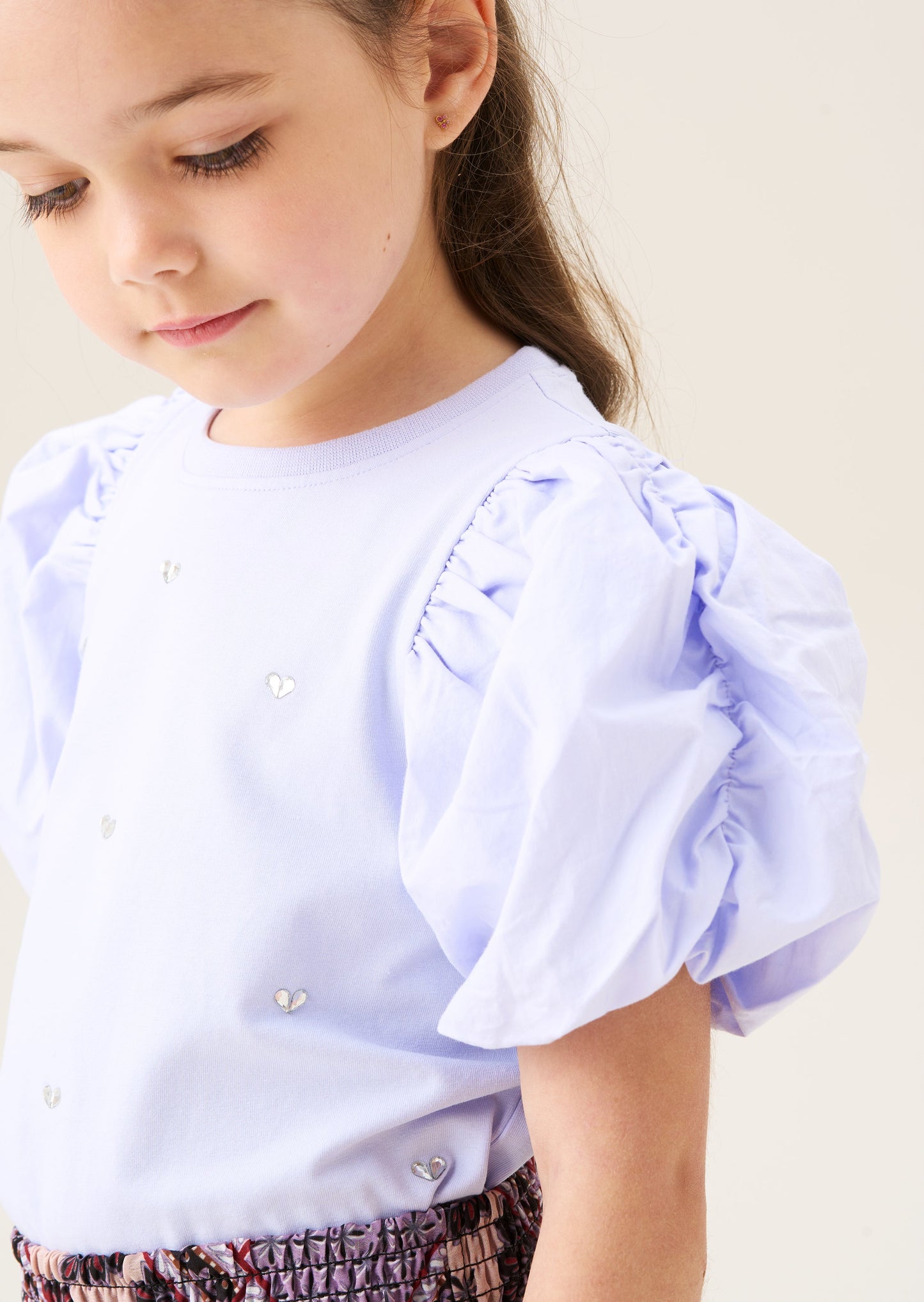 Anya Diamonte Puff Sleeve Tee