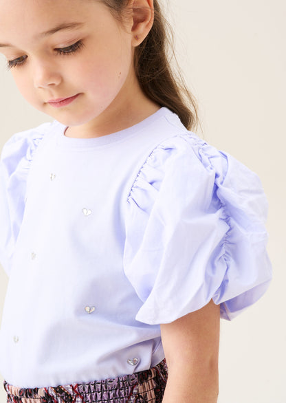 Anya Diamonte Puff Sleeve Tee