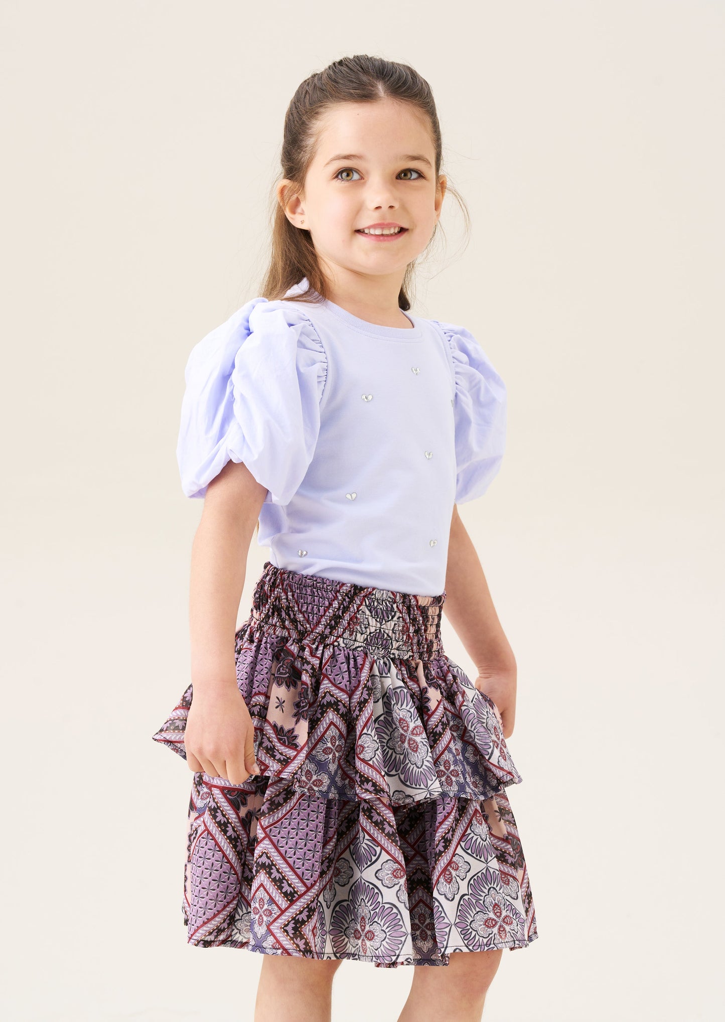 Anya Diamonte Puff Sleeve Tee