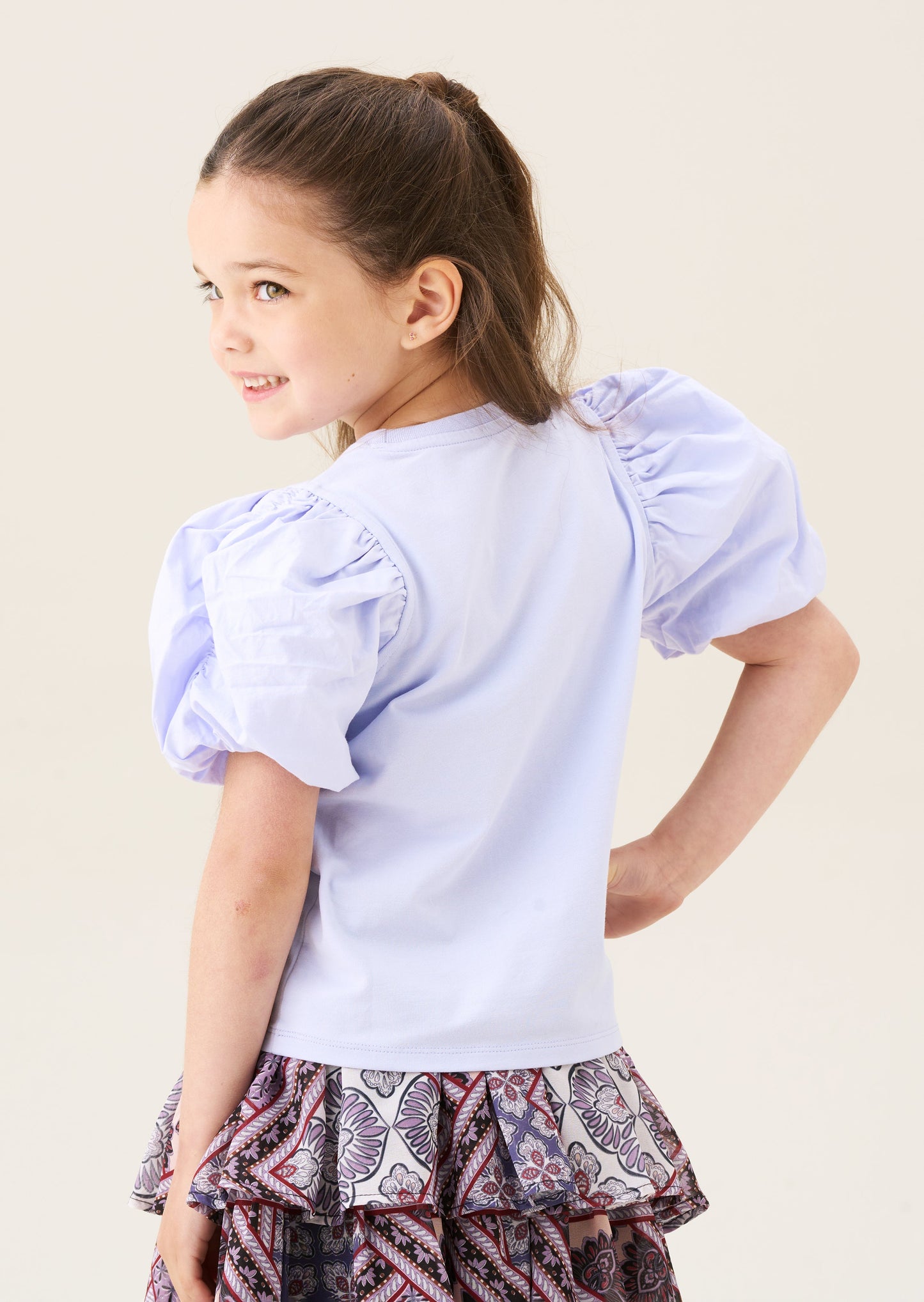 Anya Diamonte Puff Sleeve Tee