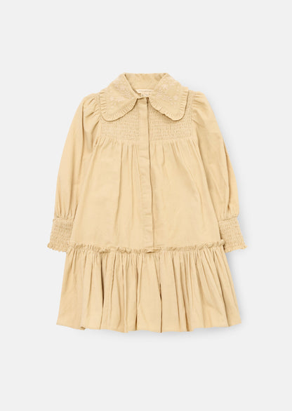 Rafferty Embroidered Collar Cord Dress