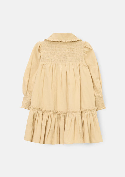 Rafferty Embroidered Collar Cord Dress