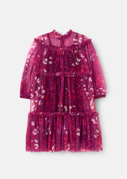 Cara Printed Mesh Dress