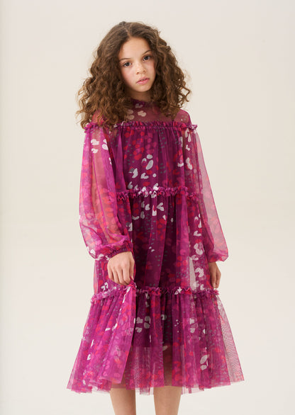 Cara Printed Mesh Dress