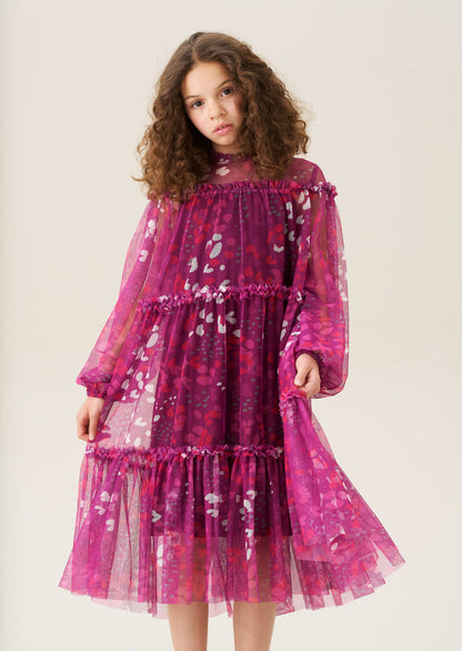 Cara Printed Mesh Dress