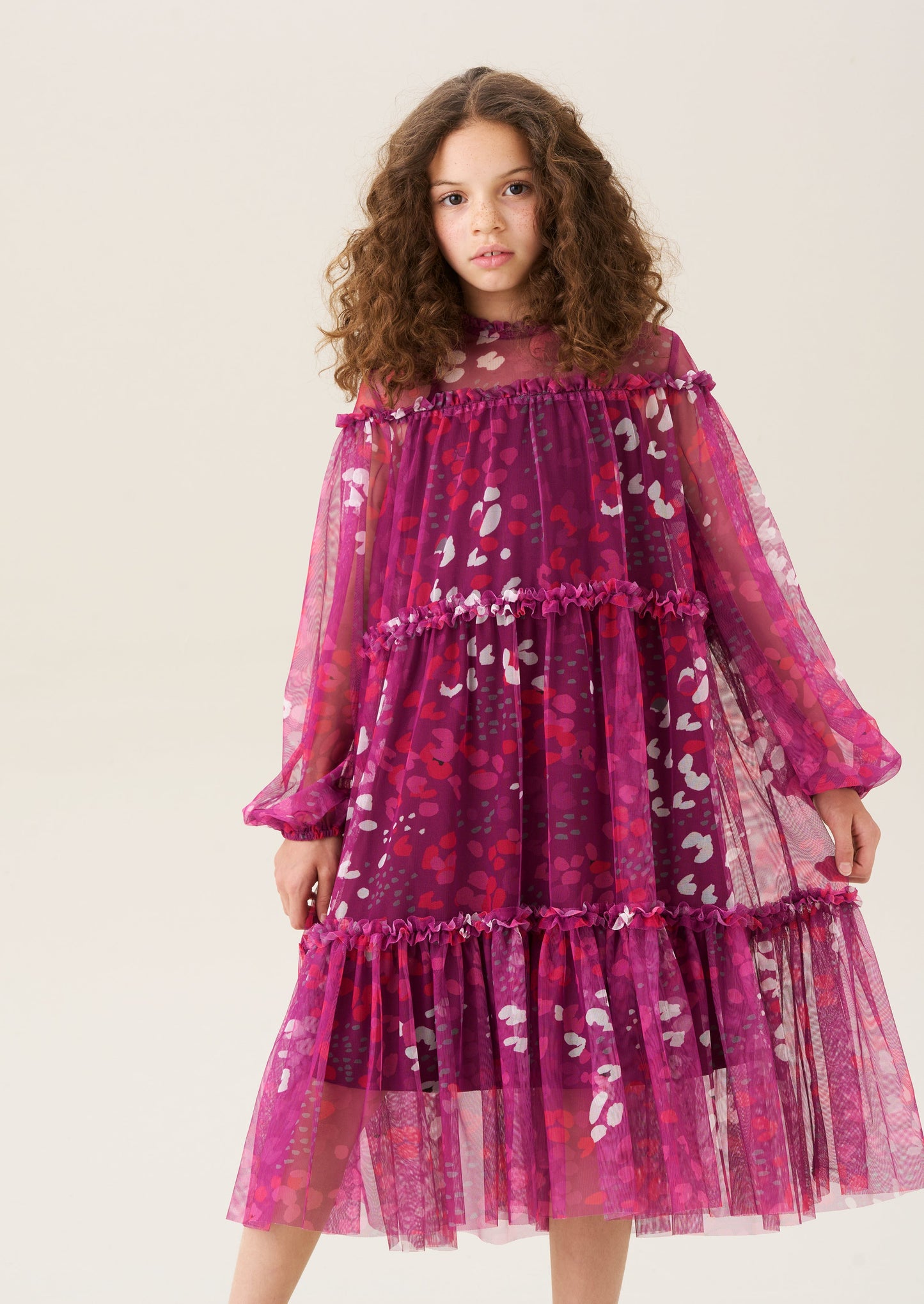 Cara Printed Mesh Dress