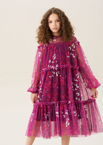 Cara Printed Mesh Dress