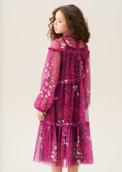 Cara Printed Mesh Dress