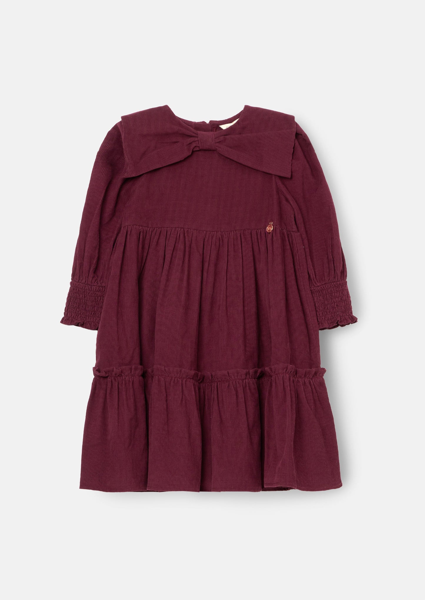 Ava Bow Collar Cord Dress