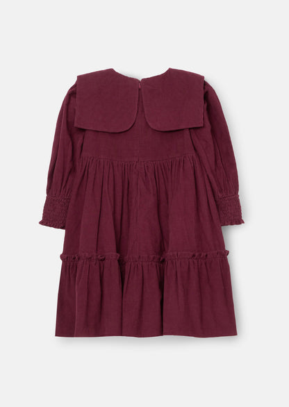 Ava Bow Collar Cord Dress