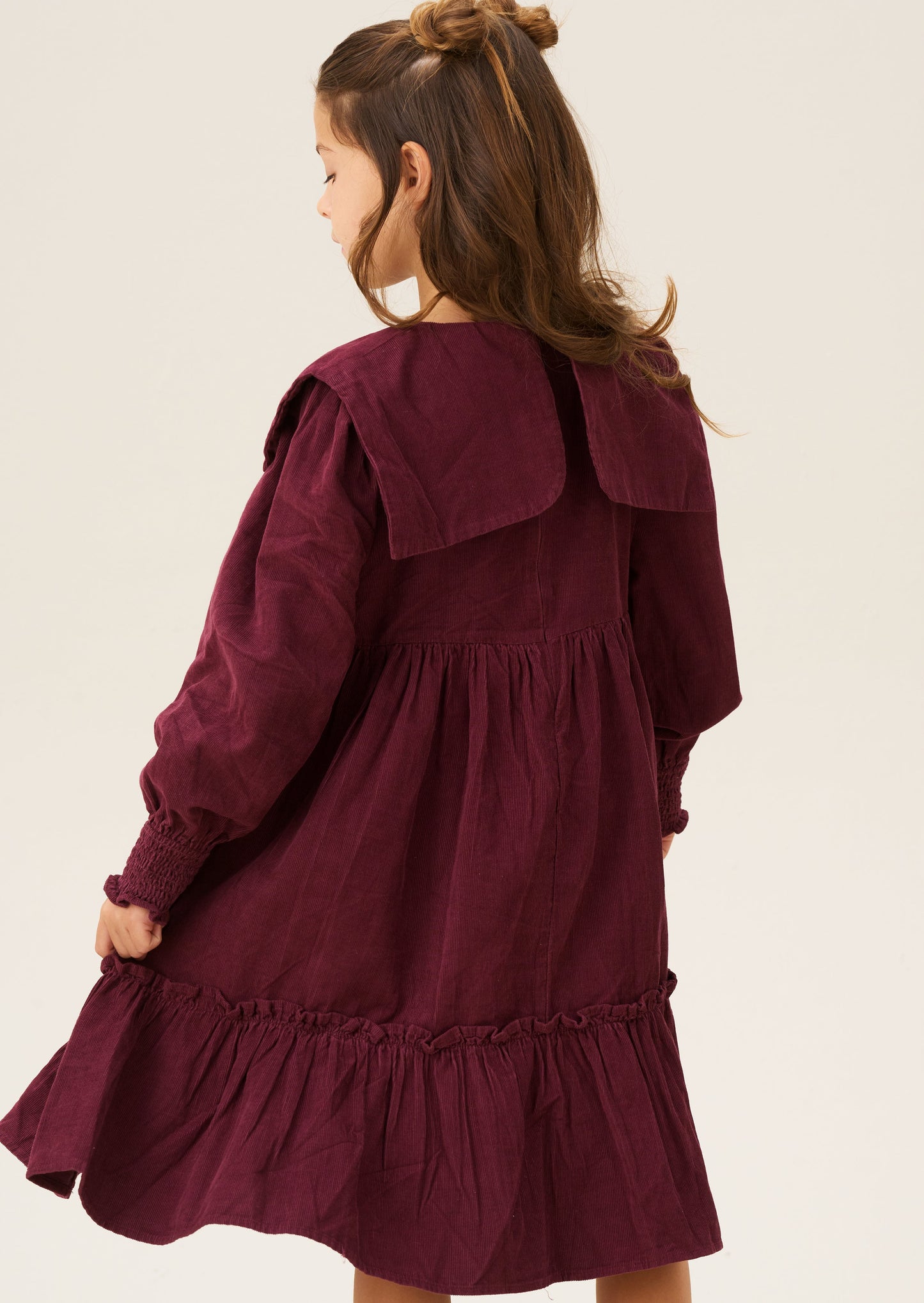 Ava Bow Collar Cord Dress