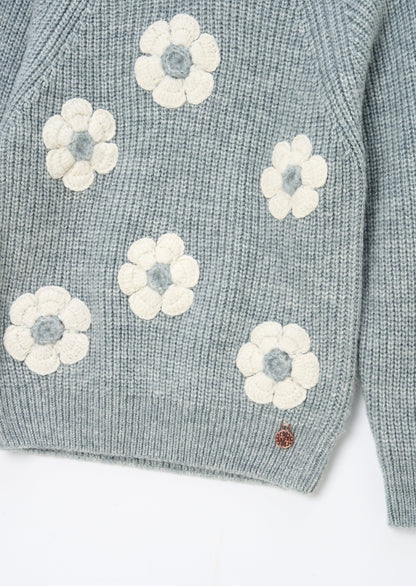 Rumi Embellished Flower Jumper