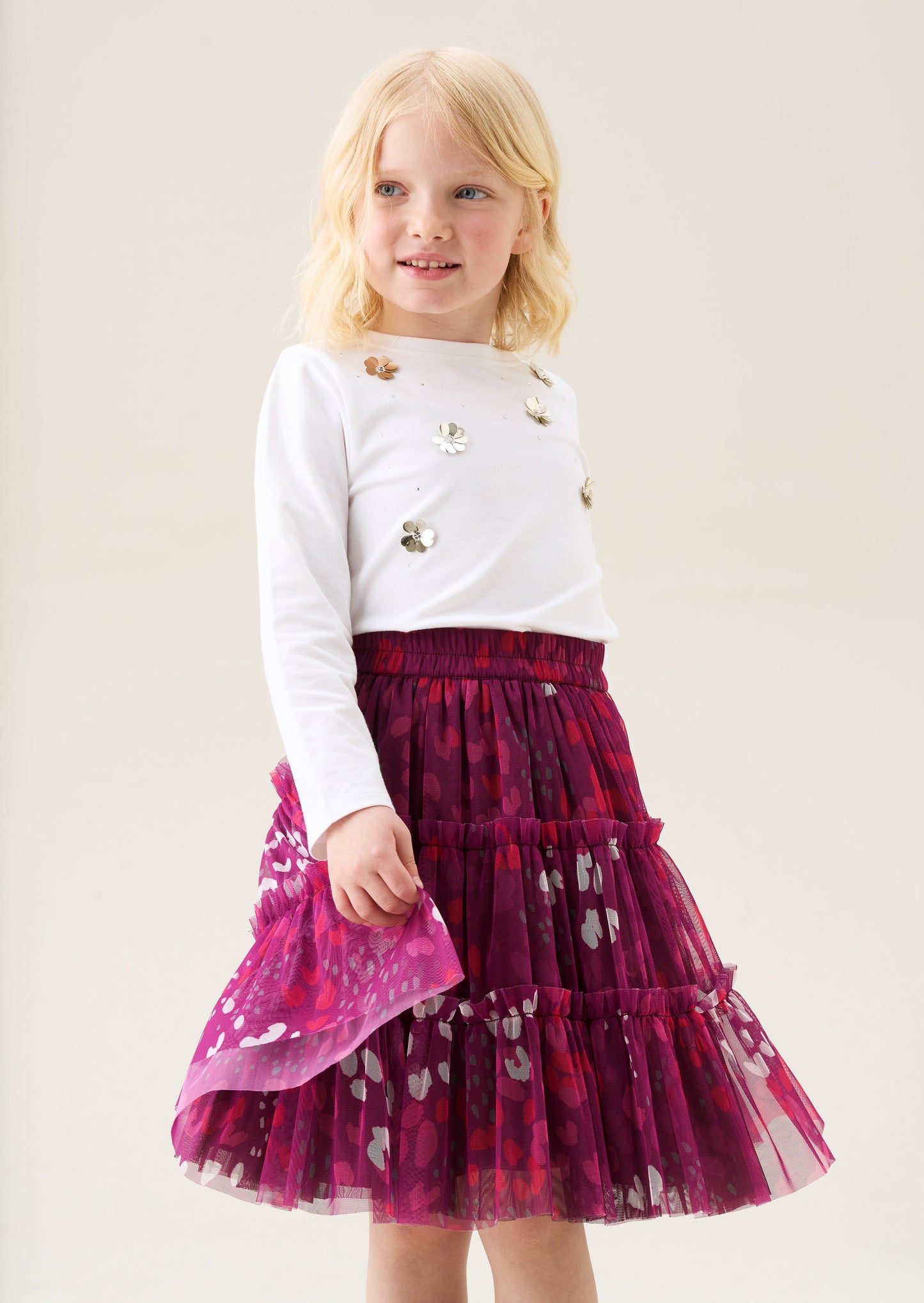 Georgie Sequin Embellished Long Sleeve Tee