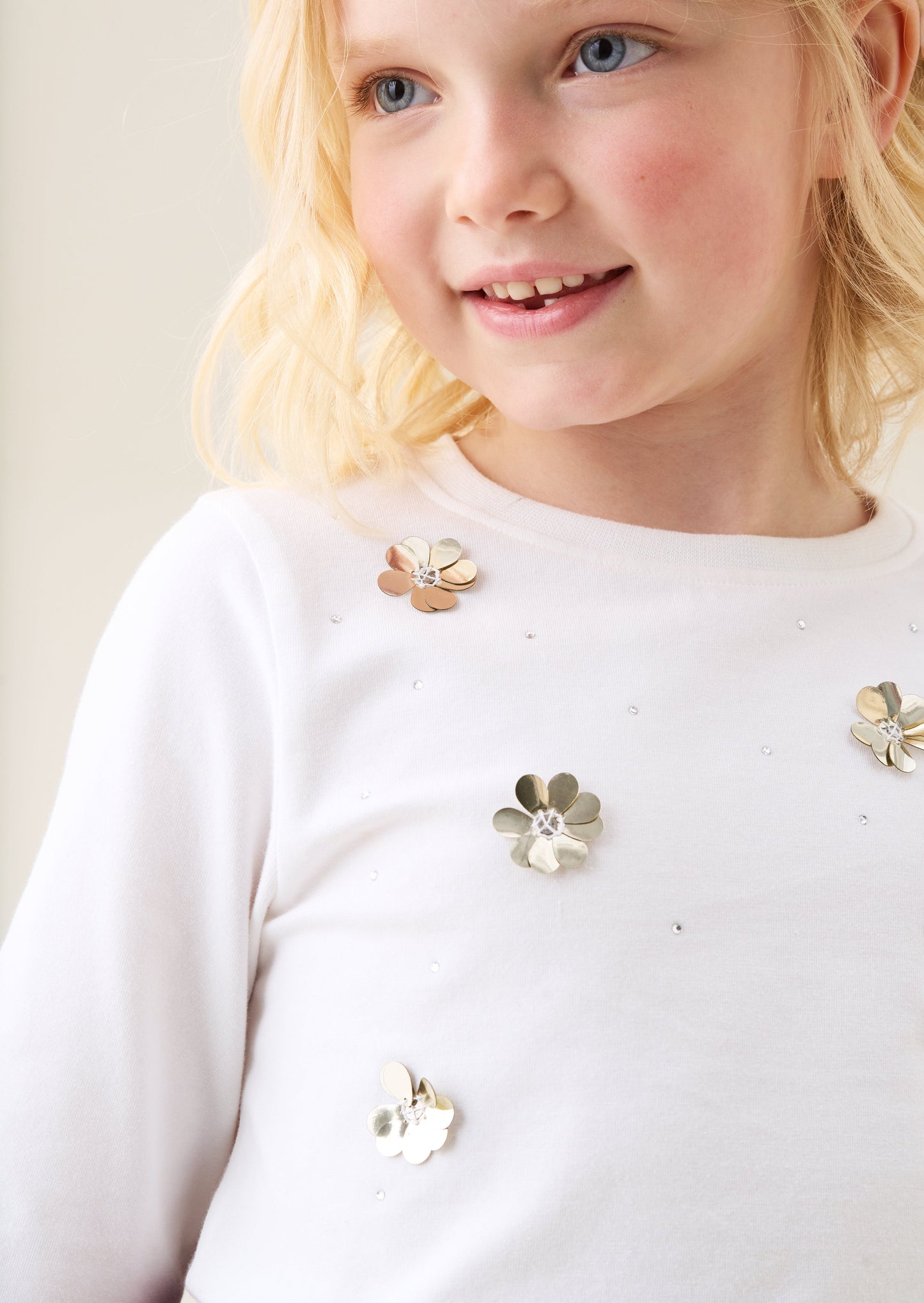 Georgie Sequin Embellished Long Sleeve Tee