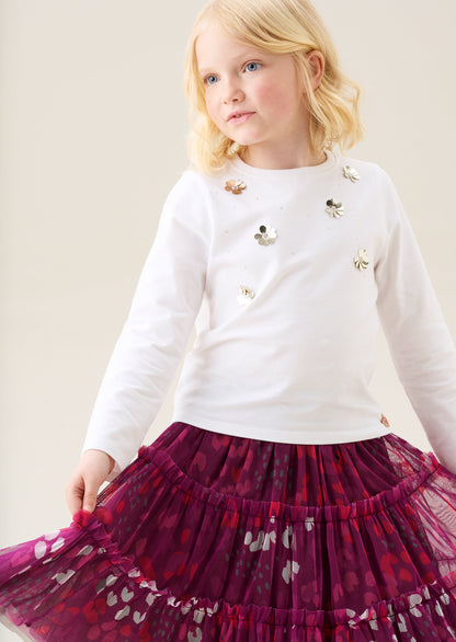 Georgie Sequin Embellished Long Sleeve Tee