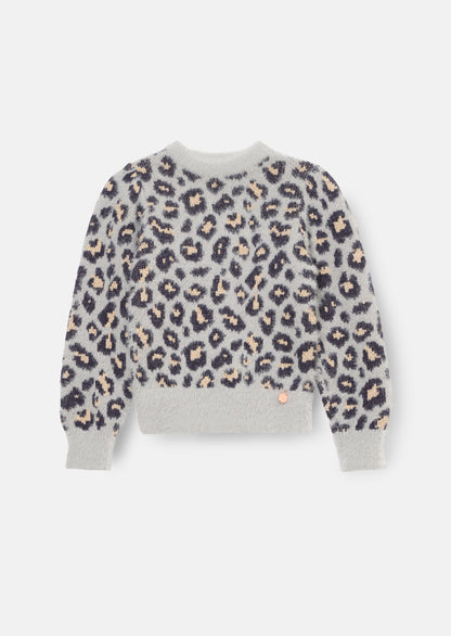 Ginny Leopard Eyelash Jumper