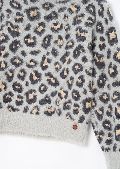 Ginny Leopard Eyelash Jumper