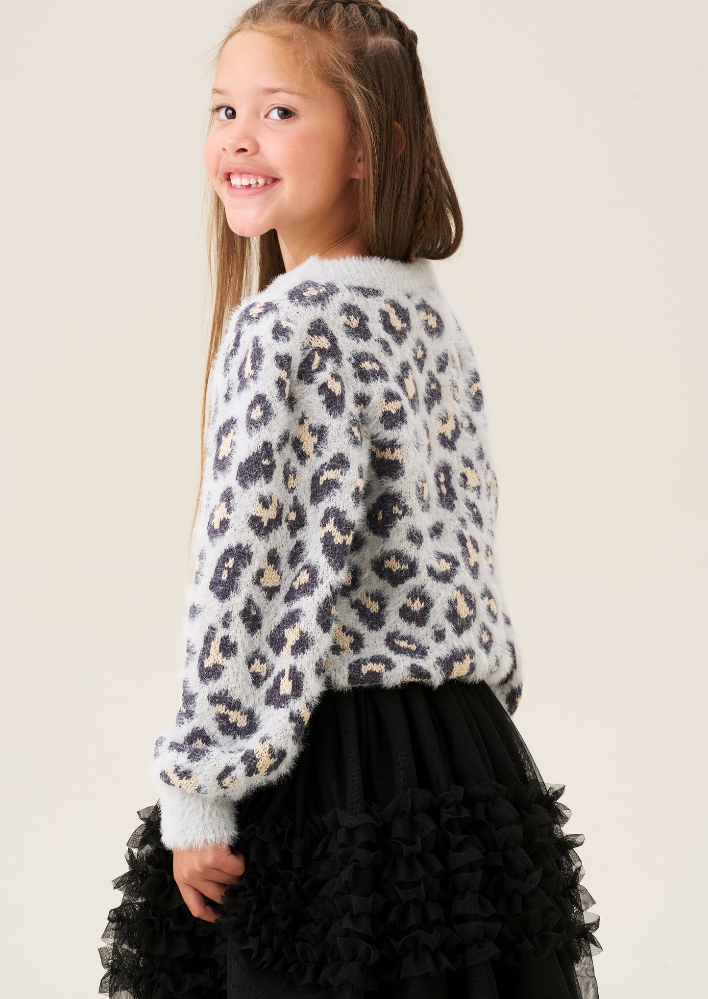 Ginny Leopard Eyelash Jumper