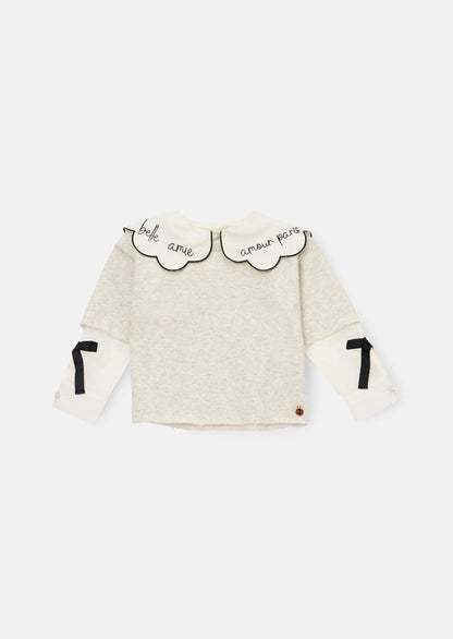 Haddie Mock Layered Shirt & Sweatshirt