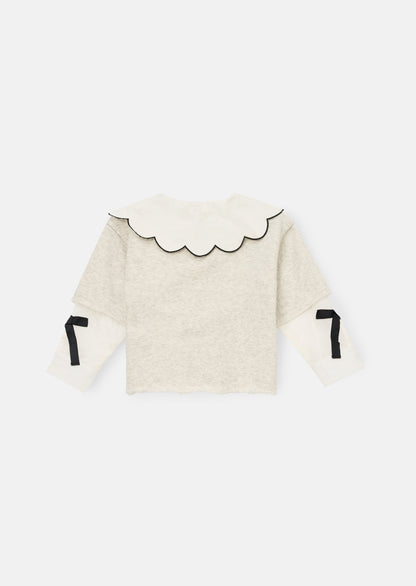 Haddie Mock Layered Shirt & Sweatshirt